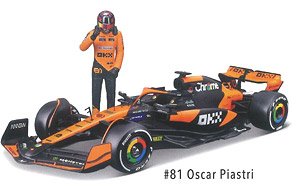 マクラーレン F1 チーム MCL38(2024) No.81 O.ピアストリ (ウィンドウボックス：ドライバーフィギア付) (ミニカー)