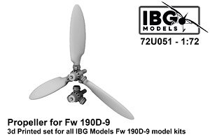 Fw190D-9用プロペラ・3DプリントIBG用(72U051) (プラモデル)