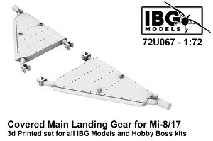 Mi-8/17 Covered Main Landing Gear (3D Printed) (Plastic model)