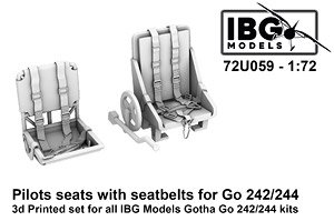 Go242/244用シートベルト付き操縦席・3DプリントIBG用(72U059) (プラモデル)