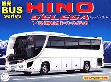 日野セレガ スーパーハイデッカ (バスガイド＆バス運転手フィギュア付き) (プラモデル)