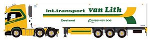 Van Lith VOLVO FH5 GLOBETROTTER XL 6X2 TWIN STEER REEFER TRAILER - 3 AXLE (ミニカー)