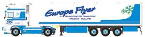 Europe Flyer DAF 95XF SUPER SPACE CAB 4X2 REEFER TRAILER - 3 AXLE (ミニカー)