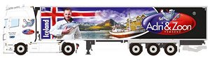 Adri & Zoon SCANIA S HIGHLINE CS20H 4X2 REEFER TRAILER - 3 AXLE (ミニカー)