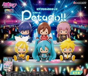 Hatsune Miku petadoll Piapro Characters (Set of 6) (Anime Toy)