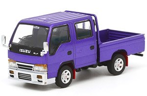 いすゞ エルフ(ELF) ダブルキャブ カスタムバージョン - パープル (ミニカー)