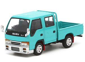 いすゞ エルフ(ELF) ダブルキャブ カスタムバージョン - ティファニーブルー (ミニカー)