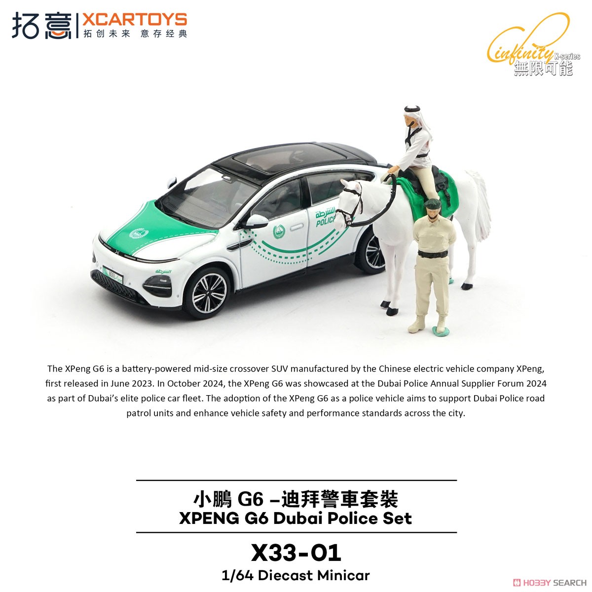 小鵬汽車(シャオペン) G6 ドバイ警察・パトロール セット (ミニカー) 商品画像8