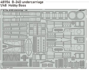 B-24D 着陸装置エッチングパーツ (ホビーボス用) (プラモデル)