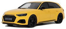 アウディ RS4 25th アニバーサリー 2024 (イエロー) (ミニカー)