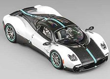 Pagani ウトピア パールホワイト/カーボン (ミニカー)