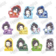 大河幻想ラジオドラマ「魔道祖師」×サンリオキャラクターズ ラメアクリルバッジコレクション 【ミニキャラver.】 (11個セット) (キャラクターグッズ)