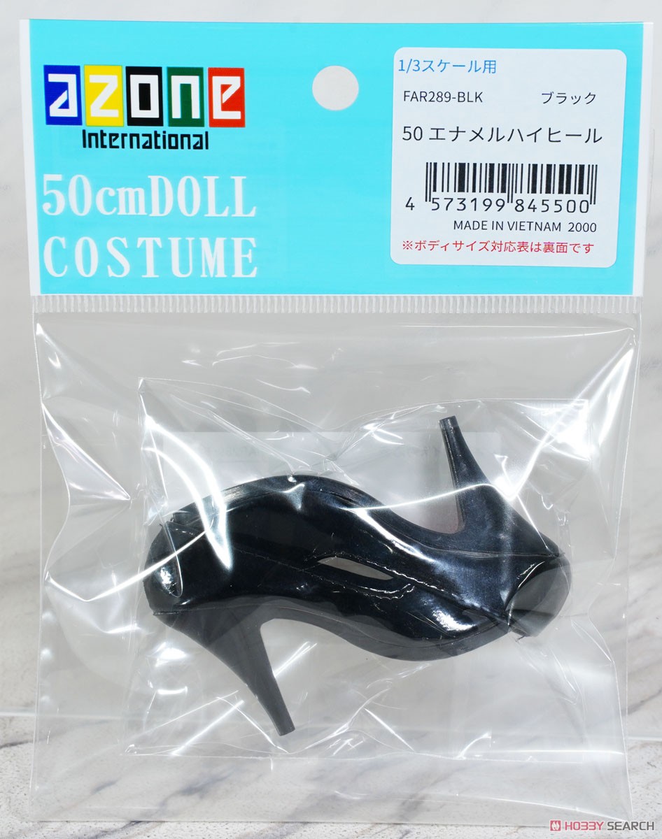 50 エナメルハイヒール ブラック (ドール) 商品画像2
