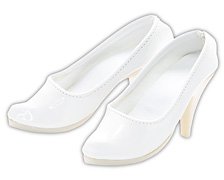 50 Enamel High Heels White (Fashion Doll)