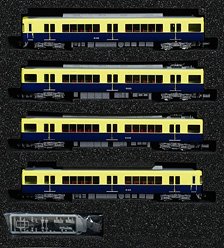 Kintetsu Series 5200 (Renewaled Car, Series 2250 color) Four Car Formation Set (w/Motor) (4-Car Set) (Pre-colored Completed) (Model Train)