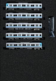 Keio Series 1000 (5, 6th Edition, Light Blue, Car Number Selectable) Five Car Formation Set (w/Motor) (5-Car Set) (Pre-colored Completed) (Model Train)