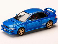 Subaru Impreza PURE SPORTS COUPE WRX type R STi Version (GC8) Sonic Blue Mica (Diecast Car)