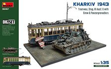 ハリコフ 1943: 路面電車＆三号突撃砲G型w/クルー【ビッグセット】 (プラモデル)