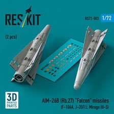 AIM-26B (Rb.27) ファルコン 空対空ミサイル (2個入) (プラモデル)