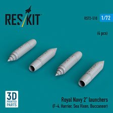 英海軍 2インチロケット弾ポッド (4個入) (プラモデル)
