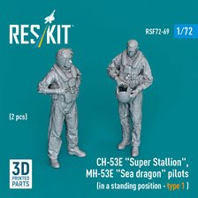 CH-53E/MH-53E パイロット 立姿勢 1 (2体入) (プラモデル)
