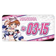 魔法少女リリカルなのはシリーズ 描き下ろしナンバープレート風アルミプレート 高町なのは (キャラクターグッズ)