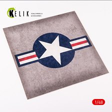 US Roundel - Acrylic 3 mm (240 x 240 mm) (Plastic model)