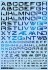 1/100 Font Decall No.15 [Cyber Space Alphabet #1] Prism Night Blue (Material) 商品画像1 Thumbnail