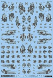 1/144 GM Caution Decal No.5 [Graphic Armor #3] Dark Gray (Material)