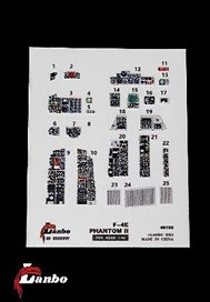 F-4E Phantom II 3D cockpit (for Meng Model) (Plastic model)