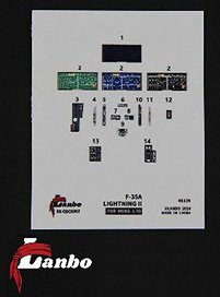 F-35A 3D cockpit (for Meng Model) (Plastic model)