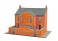 (N) NB-307 Victorian style red brick Townhouse Laser (Model Train) 商品画像1 Thumbnail