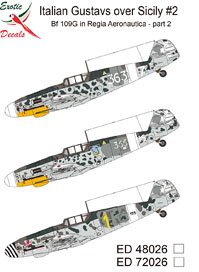 Italian Gustavs over Sicily #2 Bf 109G in Regia Aeronautica - part 2 (Decal)