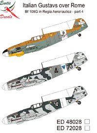 ローマ上空のグスタフ： イタリア空軍のBf109G パート4 (デカール)