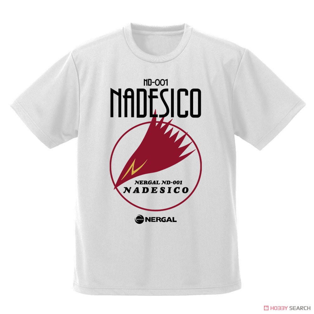 Martian Successor Nadesico Nadesico Logo Dry T-Shirt White XL (Anime Toy) 商品画像1