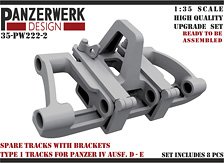 IV号D/E型用予備履帯ラック+Typ.1履帯・8セット (プラモデル)
