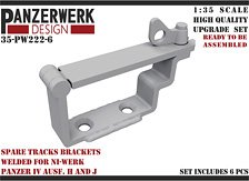 IV号H/J型用予備履帯ラック・溶接止め・6セット (プラモデル)