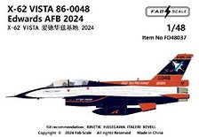 X-62 VISTA 86-0048 Edwards AFB 2024 (Decal)