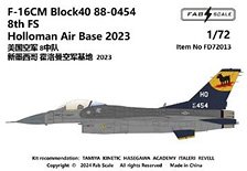F-16CM Block40 88-0454 8th FS Holloman Air Base 2023 (Decal)