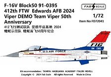 F-16V ブロック50 91-0395 第412試験航空団 エドワーズ空軍基地 2024年 ヴァイパーデモチーム50周年 (デカール)