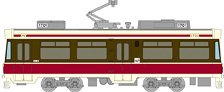 The Railway Collection Nagasaki Electric Tramway Type 1700 #1701 (Model Train)