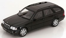 メルセデス C-Klasse W202 Estate 1997 ブラックメタリック (ミニカー)