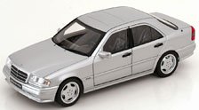 メルセデス C36 AMG W202 1993 シルバー (ミニカー)