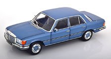 メルセデス 350 SE W116 1973 ライトブルーメタリック (ミニカー)