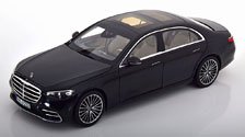 メルセデス S-Class AMG-Line 2021 ブラックメタリック (ミニカー)