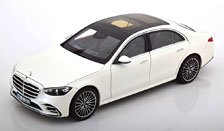 メルセデス S-Class AMG-Line 2021 ホワイトメタリック (ミニカー)