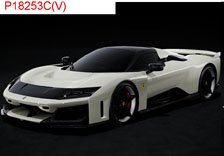 Ferrari F80 carbon optional Bianco Italia - bicolor wheels silver and carbon ケース無 (ミニカー)
