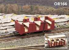 (O Narrow) OR166 Penrhyn Quarry Workmen`s Coach Laser-cut kit (NG7) (Model Train)