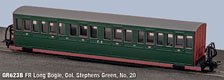 (OO-9) GR-623B FR Long `Bowsider` Coach - Colonel Stephens No.20 (Model Train)