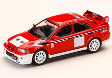 Mitsubishi LANCER RS EVOLUTION 6 (CP9A) 2000 RALLIART White / Red (Diecast Car)